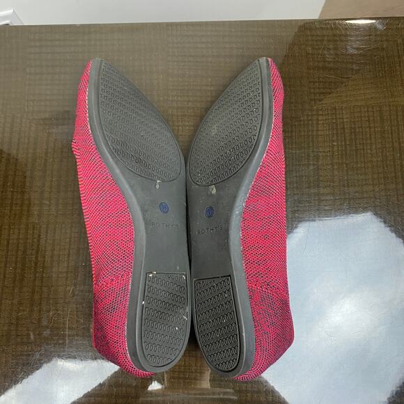 Rothy's The Point Crimson Heather Knit Ballet Flats Women's 11 - Picture 7 of 10